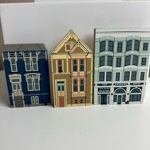 Vintage Cat’s Meow Village Painted Ladies Set Of 3 Andrews Hotel, Lady Amanda